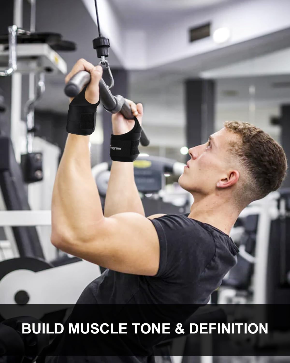 Fragraim Wrist Weights for Women Men with Thumb Loops Lock 1lb*2 Wrist and Ankle Weights Sets for Walking Running Strength Training Exercises- Black