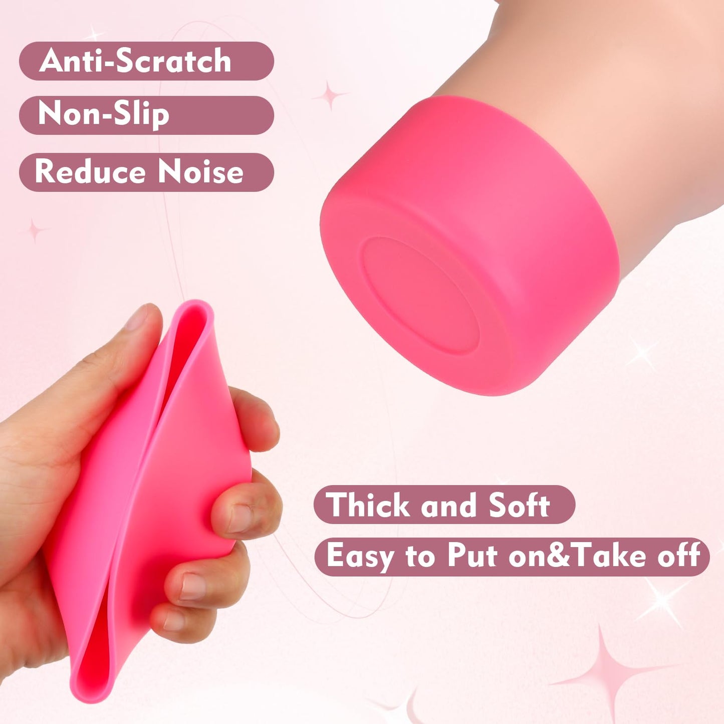 FOWSRHRG 9PCS Cup Accessories Set for Stanley Cup 30oz 40oz, Including Tumbler Name Plate, Water Bottle Handle Strap, Siliocne Cup Boot, Chapstick Holder, Straw Cover and Keychain Charms