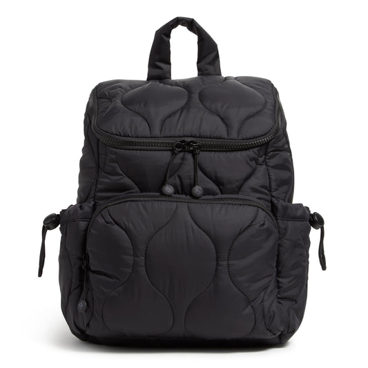 Vera Bradley Women's Featherweight Backpack Bookbag, Black, One Size