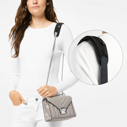 TXEsign 2 Pack Shoulder Strap Pad with Zipper Closure, Universal Cushion Pad Detachable Shoulder Strap Pad Sling Bag Shoulder Pad for Shoulder Bags, Laptop Bag, Sling Bag