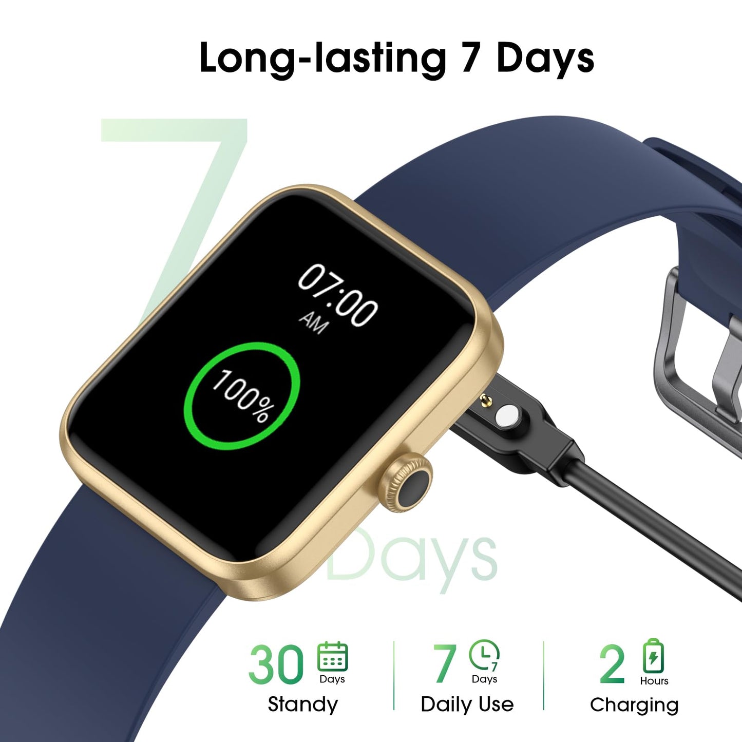 Imzuc Smart Watch for Women Men, Fitness Tracker Watch with Heart Rate Monitor, Sleep, 5ATM Waterproof Smartwatch Sports Watch Compatible with Android iOS Phones Step Calories Counter