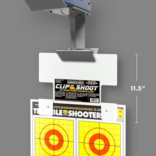 Clip & Shoot Indoor Gun Range Shooting Target Holder Hanger (3 Pack)