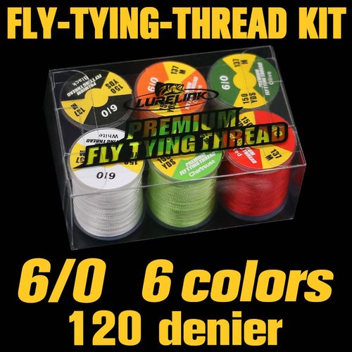 Fly-Tying-Thread-Assortment-6/0-3/0 210 Fly Tying Line Supplies Fly Fishing Materials kit