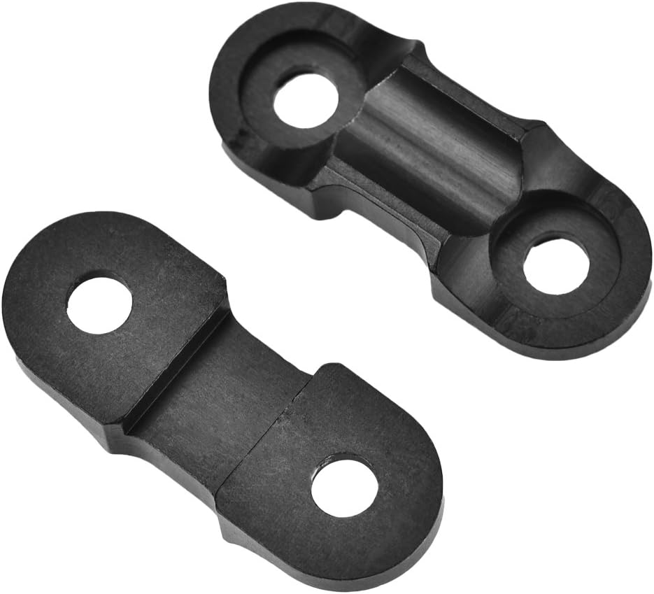 Aluminum Alloy Bike Cable Clip, Durable Design, Black, Motorcycle Cable Clips, Lightweight, 2.5 x 0.98 inches, for Bikes, Motorcycles, and Outdoor Adventures