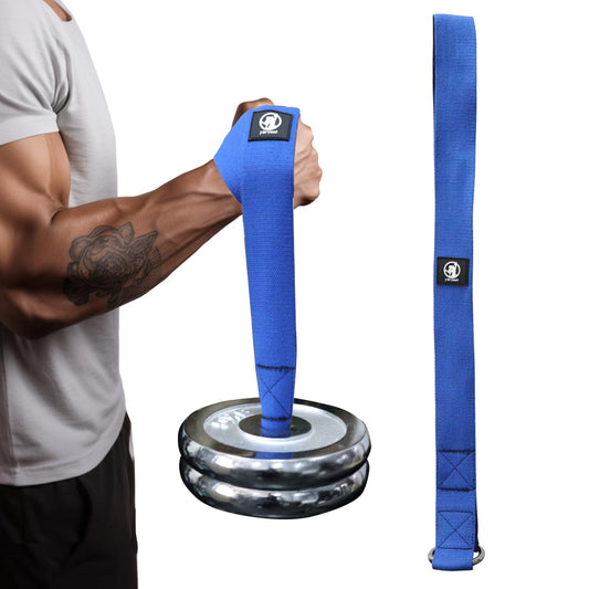 J Bryant Arm Wrestling Training Strap Belt Hand Grip- Ideal for Wrist, Forearm, and Biceps Workouts, Multifunctional Home Gym Fitness Equipment, Compatible with 1 inch and 2 inch Barbell Plates
