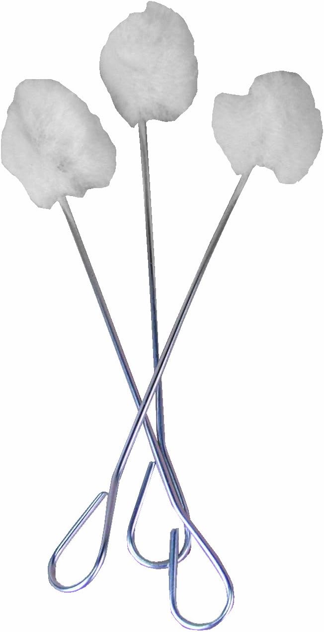 Tipton Shooters Swabs with Wire Handle and Polyester Fiber Swab for Firearm Cleaning, Maintenance and Preservation