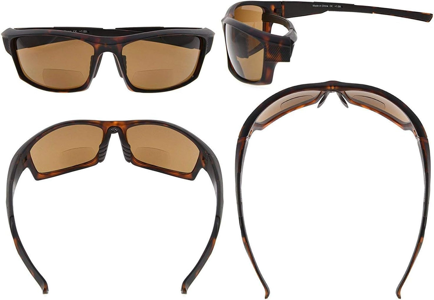 Eyekepper TR90 Frame Bifocal Sports Sunglasses Baseball Running Fishing Driving Golf Softball Hiking Sunshine Readers