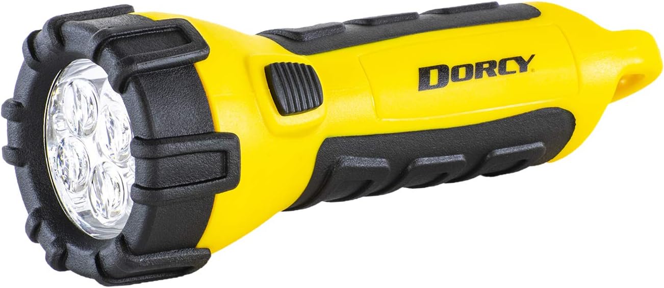 Dorcy 55 Lumen Floating Water Resistant LED Flashlight with Carabineer Clip, Pink ( 41-2509)