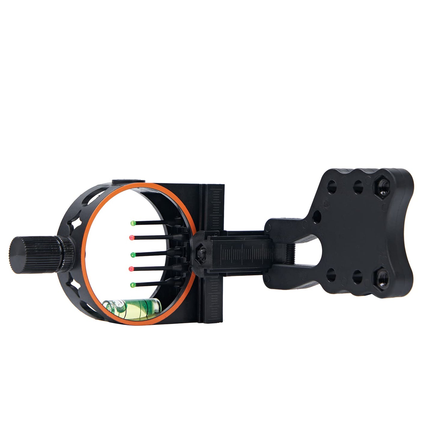 5-Pin Bow Sight with LED Sight Light Reversible Mount Design Archery Sight