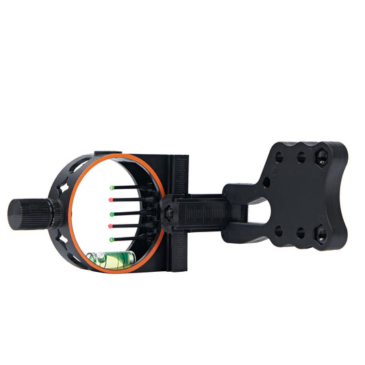 5-Pin Bow Sight with LED Sight Light Reversible Mount Design Archery Sight