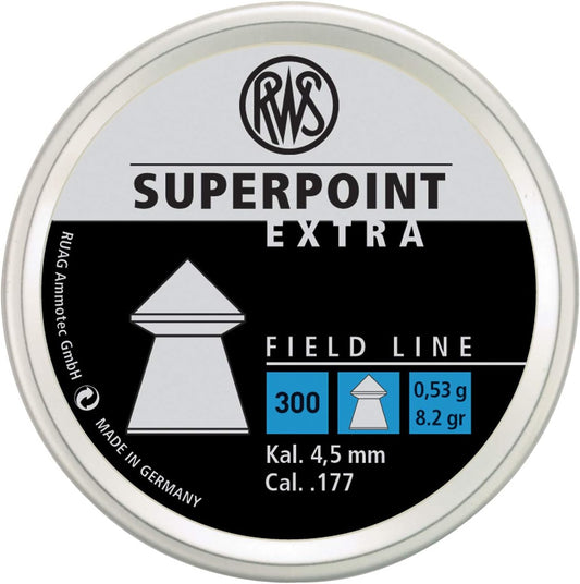 Umarex RWS Superpoint Extra Field Line Pellet Gun Pellets, 22 Caliber, 14.5 Grains, 200 Count