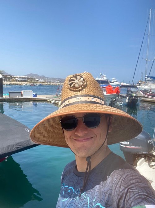 KOOL BREEZE SOLAR HAT - Mens Thurman with Band Straw Hat - Solar Powered Hat Fan UV Protection - Extra Large