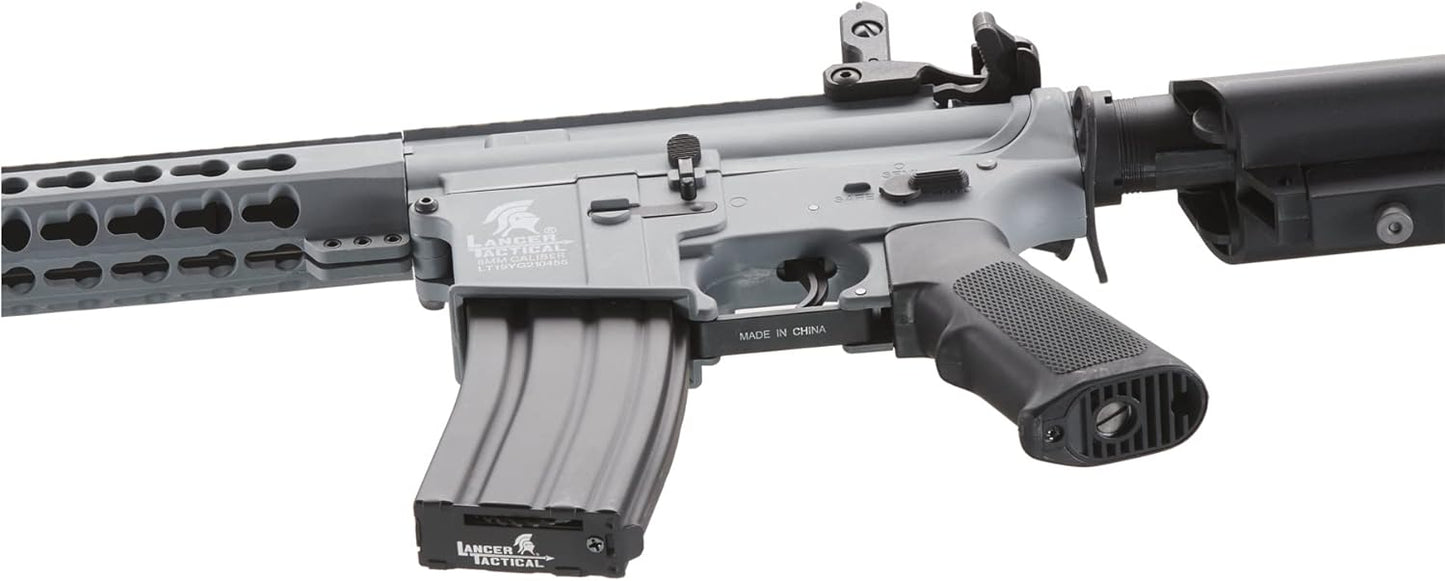 Lancer Tactical Gen 2 LT-19 Airsoft M4 Carbine 10" Electric Full/Semi-Auto Airsoft AEG Rifle, Included 6mm 0.20g BBS, Charger, and Battery