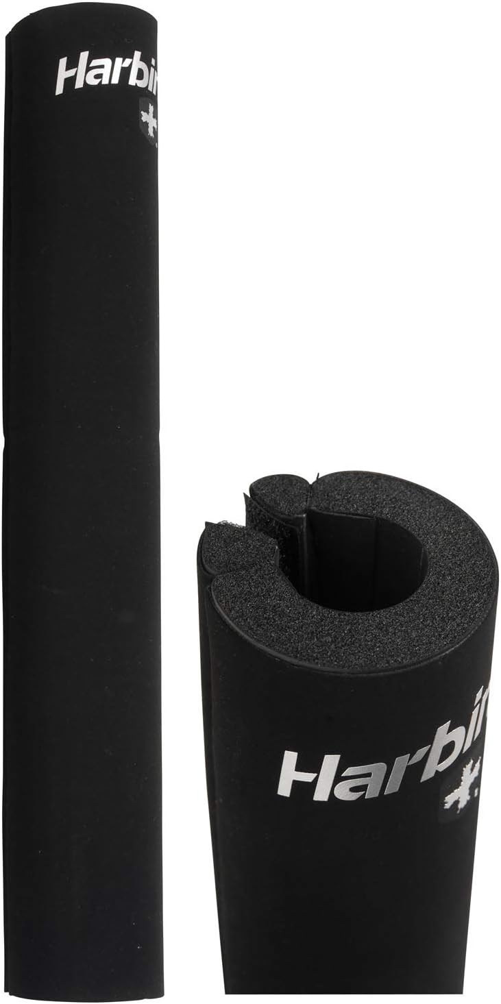 Harbinger NeoTek Foam Core Bar Pad, Standard 14" & Olympic 16" for Squats, Lunges, Hip Thrusts, Weightlifting