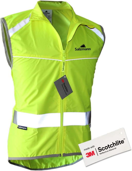 Salzmann High Visibility Cycling Vest | Reflective Cycling Gilet | Made with 3M Scotchlite