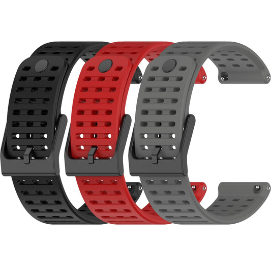 Chofit Sport Strap Compatible with Suunto 9 Peak Pro/ 9 Peak/Vertical/Race S Watch Bands 22MM Replacement Wristbands Breathable Silicone Bands Air Holes Adjustable Arm Band for Women&Men