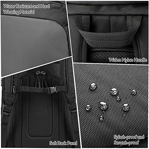 Unigear Ski Boot Bag Backpack 50L Black with Helmet & Goggle Compartments