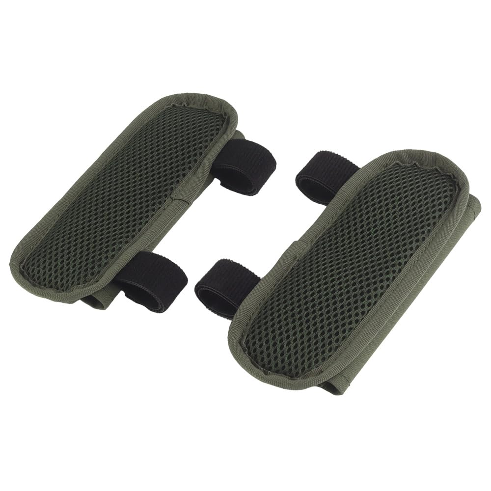 Hdlsina 2 Pack Tactical Vest Shoulder Pads Breathable Universal Shoulder Strap Pad for JPC Tactical Vest (Green)