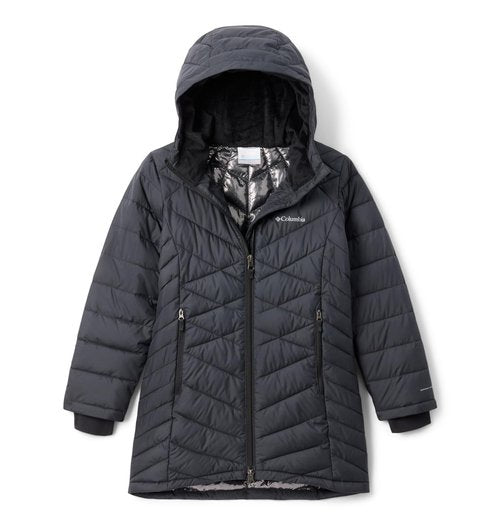 Columbia Youth Girls Heavenly II Long Jacket, Black, Small