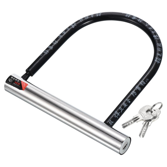 PATIKIL Bike U Lock Anti Theft Bicycle Lock with 2 Keys 12mm Zinc Alloy High-Security Lock for Scooters Electric or Mountain Bikes