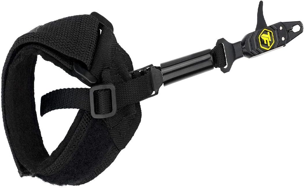 Tru-Fire Patriot Flex Archery Compound Bow Release - Adjustable Black Wrist Strap