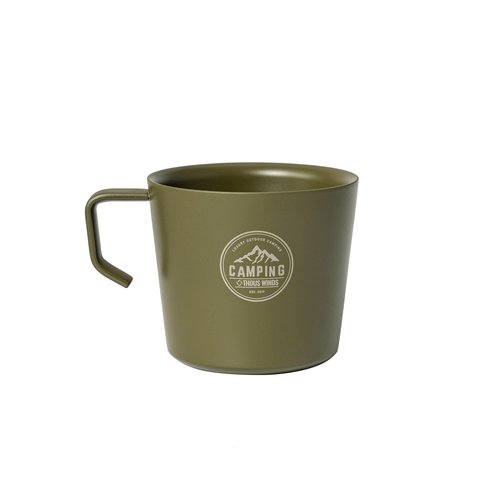 Thous Winds Coffee Mug, Double Walled Camping Cup, Stainless Steel Mug with Handle, 250ml