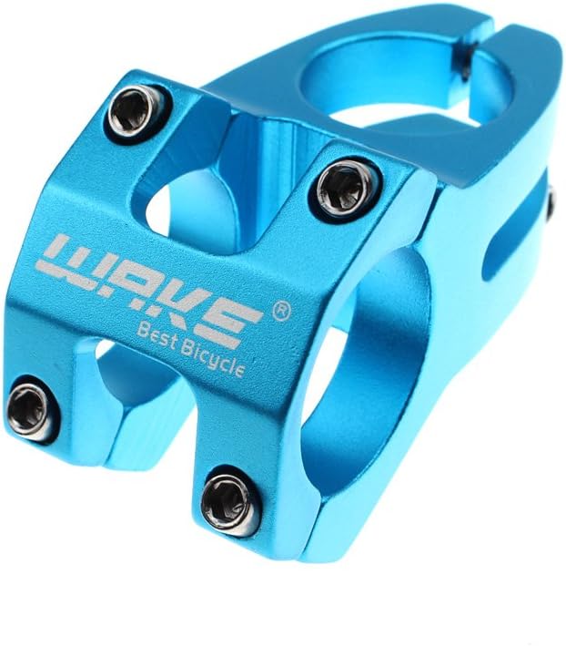 31.8 Stem 45mm Bike Stem Wake Mountain Bike Stem Short Handlebar Stem for Most Bicycle, Road Bike, MTB, BMX, Fixie Gear, Cycling (Aluminum Alloy, Black Blue Gold Red)
