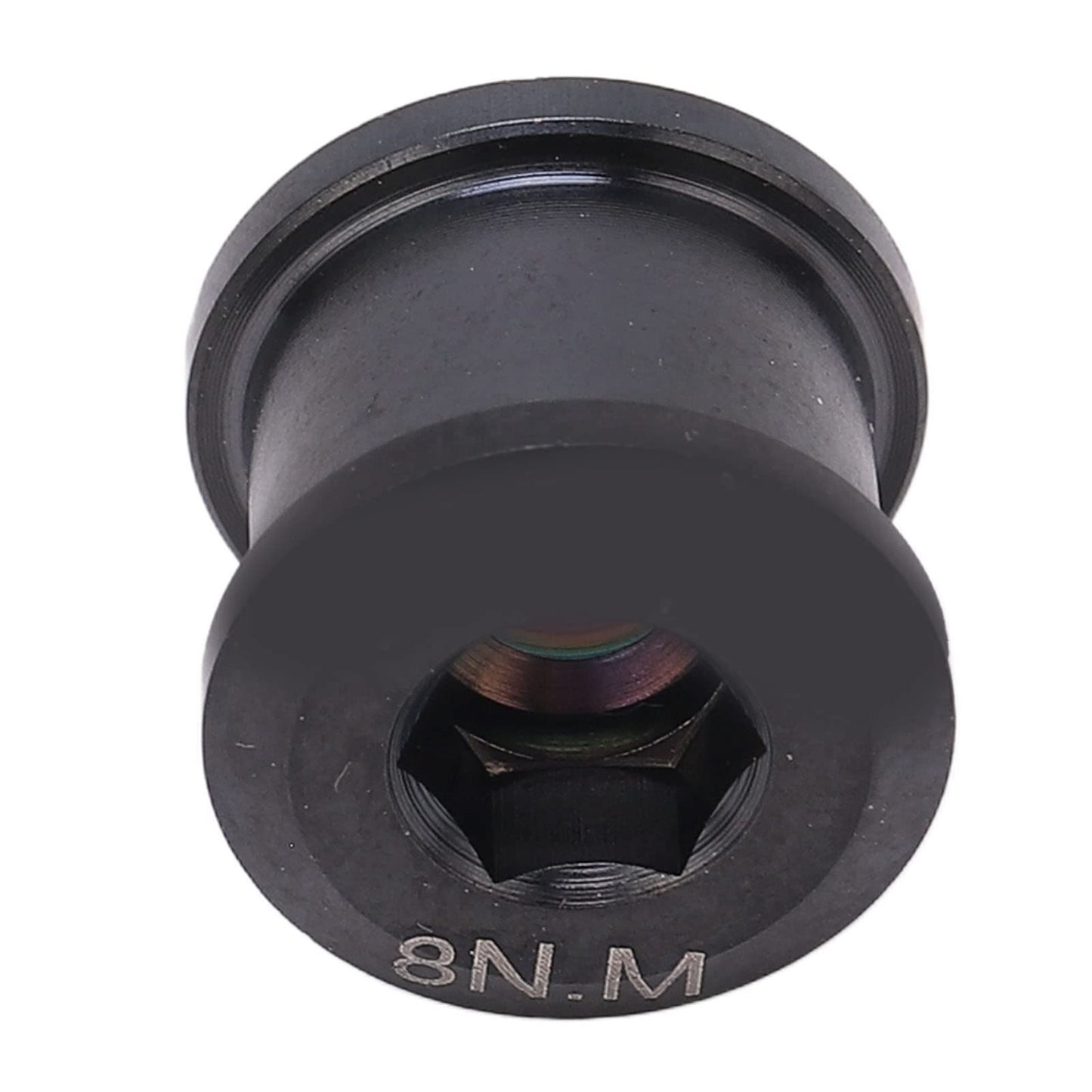 Single Chainring Bolts, Alloy Chain Ring Bolts Durable Protection Light Weight 5 Pcs for Mountain Bike(Black)