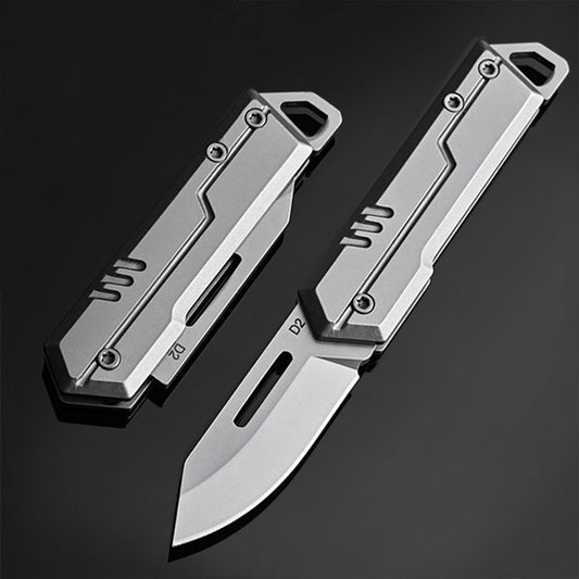 VIFUNCO Keychain Knife, D2 Folding Pocket Knife for Men, CNC Key Knife/Box Cutter Knifes for Women, Small Pocket Knives for EDC, Gifts for Dad husband Him
