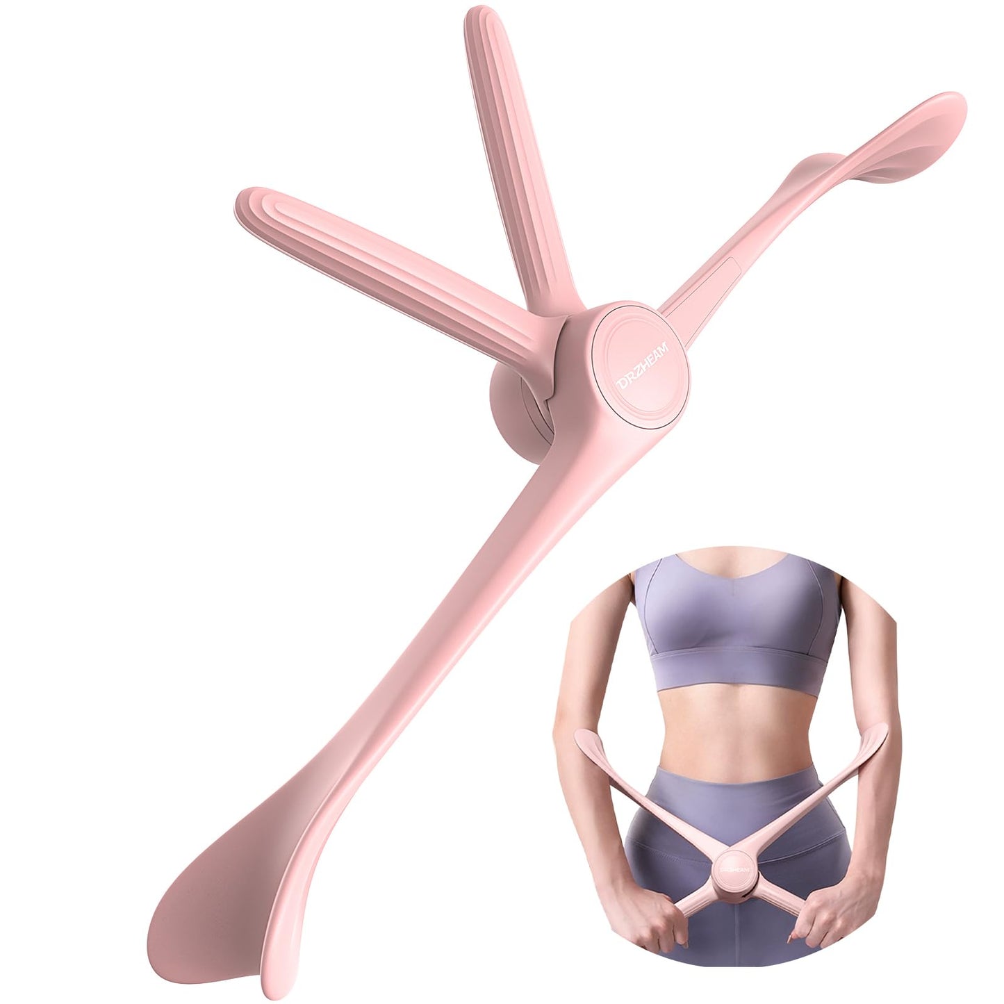 Arm Workout Equipment for Women, Arm and Back Fat Slimmer Workout, Chest and Upper Shoulder Workout, Arm Strengthener Work from Home Fitness (Pink)