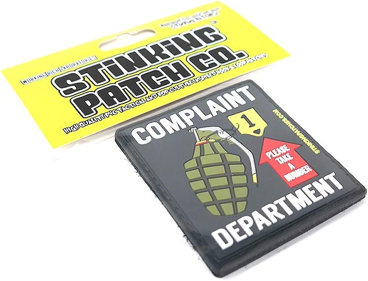 Pull Pin for Service | Complaint Department | PVC Tactical Patch | Funny Morale Patch