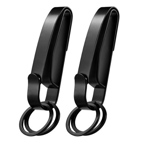Yeflawor Duty Belt Key Holder, 2PCS Premium Duty Belt Key Clip, Upgraded Quick Release Key Keeper with Key Ring for Police and Law Enforcement Agencies