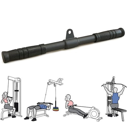 Berufexp Straight Bar, Pull Down Bar 360 Rotating, Lat Pulldown Attachments Cable Attachments For Gym Cable Machine Attachment, Tricep Press Down Curl Bar, Strength Training Cable Attachments