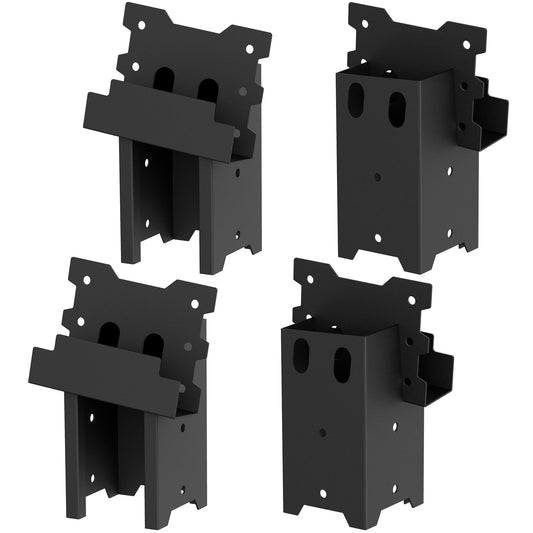 Toriexon Deer Blind Brackets, Outdoor 4 x 4 Platform Bracket, 14 Gauge Steel Elevator Brackets for Deer Stand, Hunting Blinds, Shooting Shack (4 Pack)