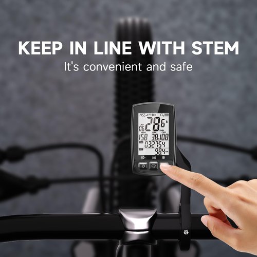 Bike Computer Mount for Garmin - Out Front Combo Mount for Wahoo Elemnt Bolt Roam Mini, Extended Mount for Bryton Cateye GoPro and Flashlight - Bike Handlebar 24.5mm 31.8mm