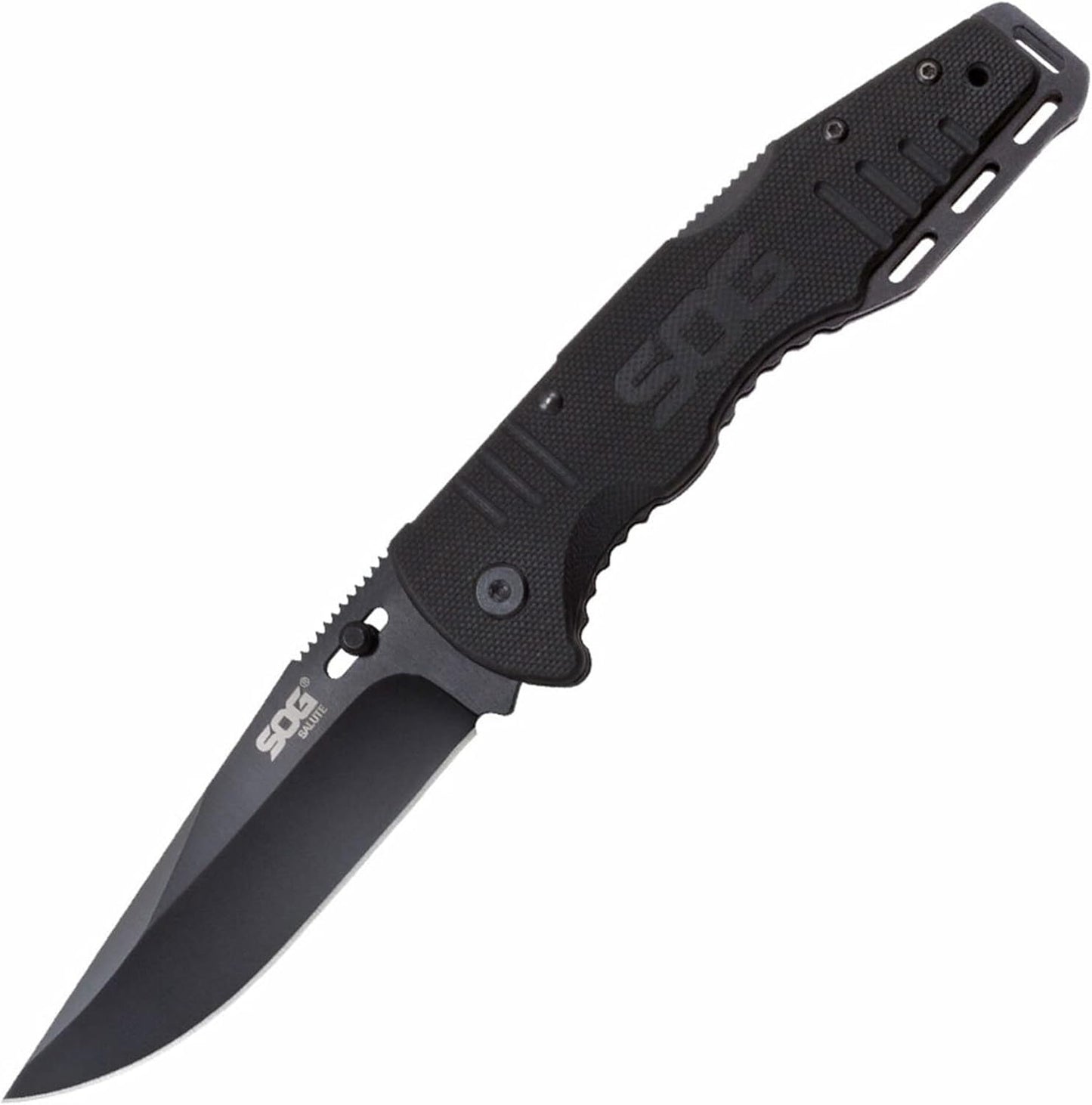 Fusion Salute, G-10 Handle, Black Blade, Plain