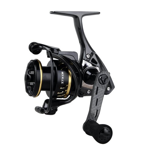 Okuma ITX-CB Lightweight Carbon Fiber Body Flight Drive 8BB Spinning Reel, ICB-3000HA, Black