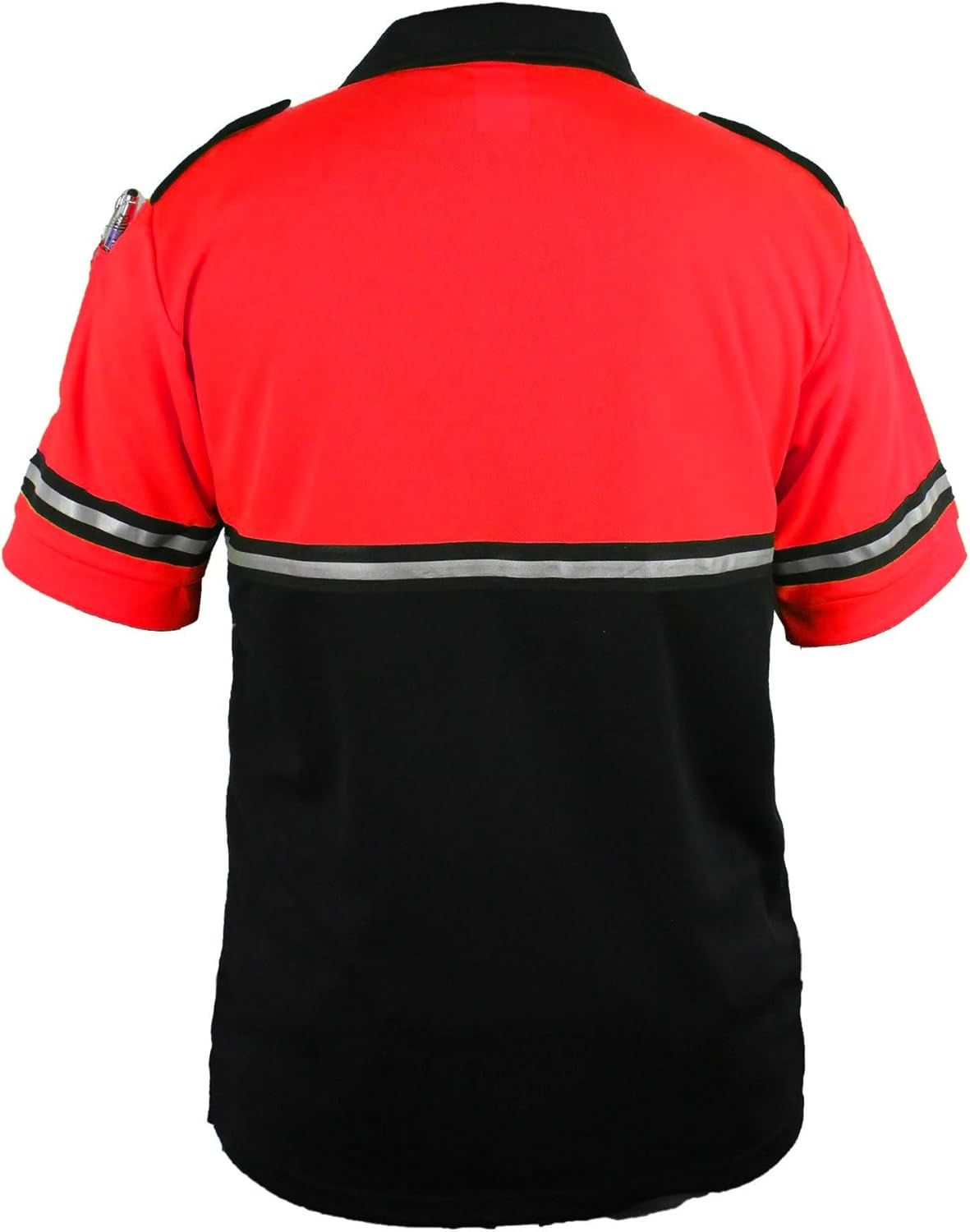 First Class Two Tone Bike Patrol Shirt with Reflective Stripes and Zipper Pocket