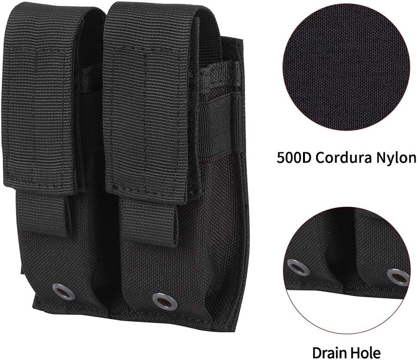 EXCELLENT ELITE SPANKER Molle Single/Double Pistol Mag Pouch Tactical Magazine Pouch Tool Organizer Holder
