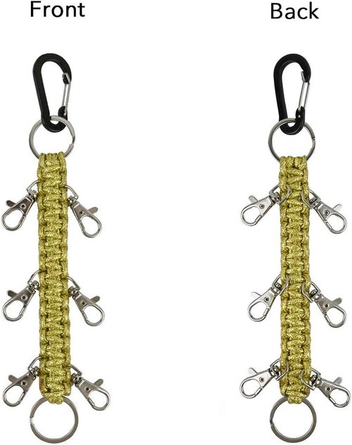 DEEKA Paracord Handmade Cheer Bows Holder for Cheerleading Teen Girls High School College Sports