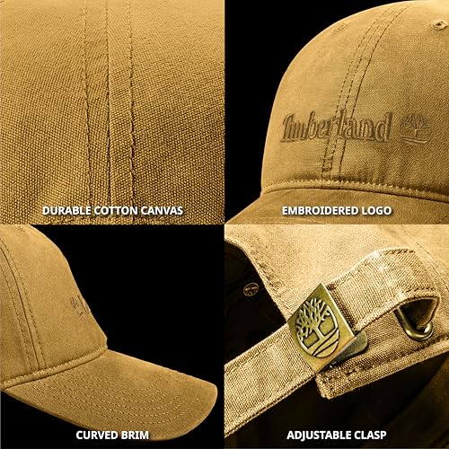 Men's Baseball Cap - Cotton Canvas, Adjustable, Lightweight - Wheat / One Size