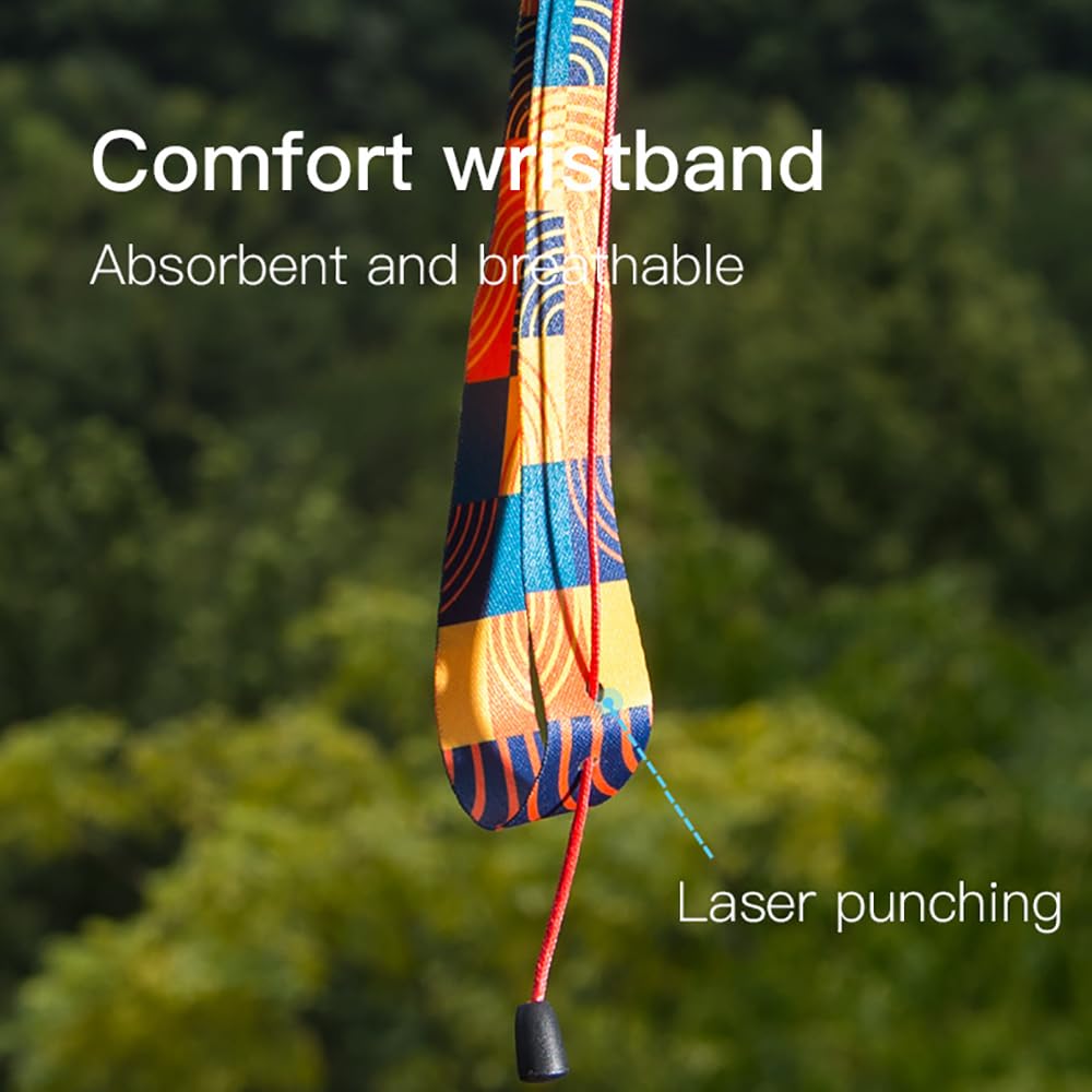 AONIJIE 2pcs New Folding Durable Trekking Pole, Lightweight Quick-Lock 7075 Aluminum Alloy Walking Pole for Cross-Country, (Yellow red,110cm)