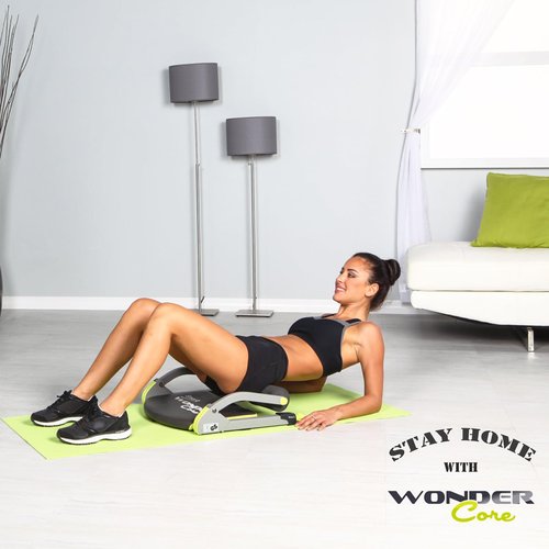 WONDER CORE Ab Roller Workout Equipment, Sit Up Exercise Equipment for Core Workout, Abdominal Exercise Machine for Home Gym
