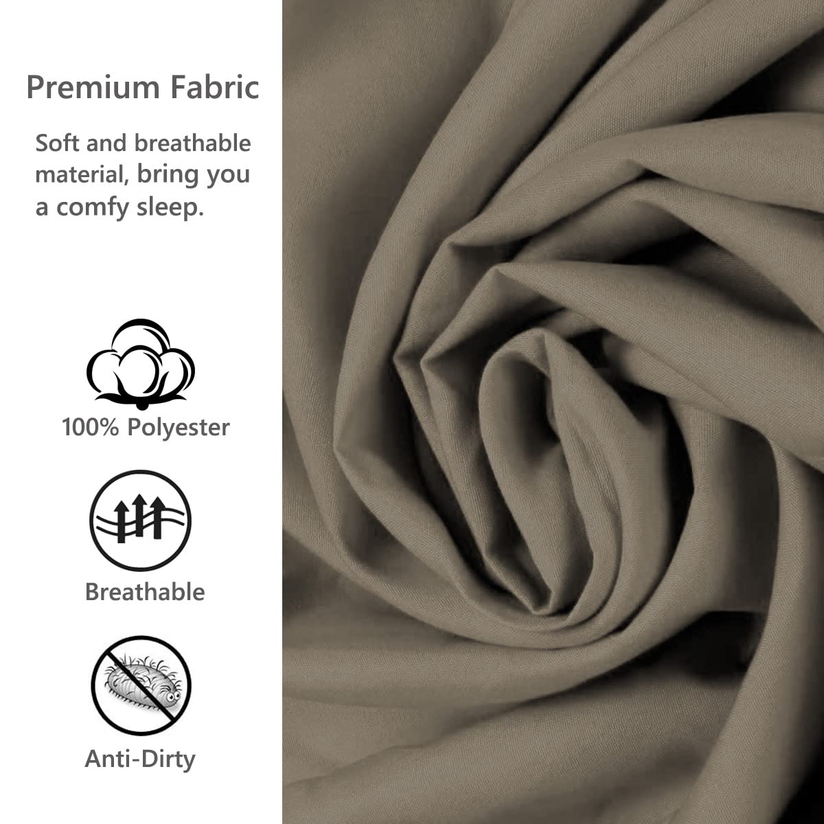 JIVELER Lightweight Sleeping Bag Liner Camping Travel Sheets Ultralight Sleeping Bag Sack for Backpacking Hiking Hotel Hostels and Traveling, Stuff Sack Included (Khaki)