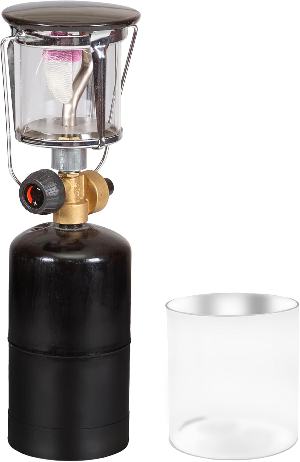 Stansport Compact Single Mantle Propane Lantern (172), Black
