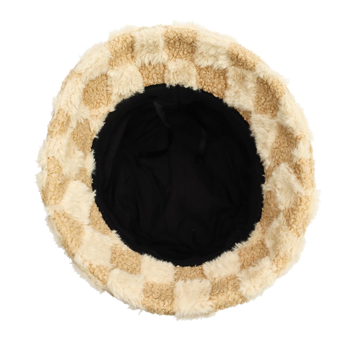 Furry Bucket Hat for Women Warm Fur Bucket Hat Winter Teddy Velvet Plush Fisherman Fluffy Sherpa Bucket Hats