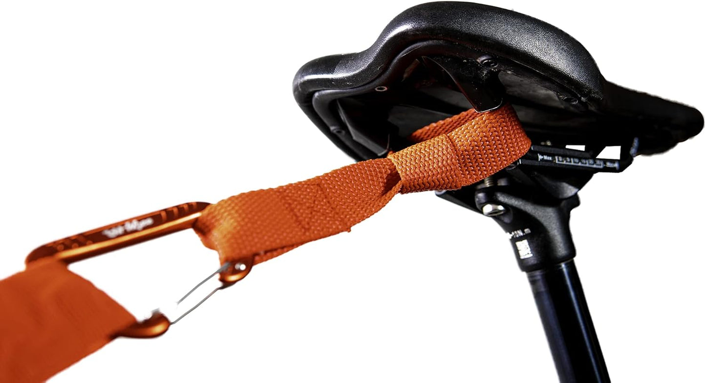 Quick Loop with Carabiner - Quickly Attach Adventure Tow Bungee to Any Bike Handlebar or Seat