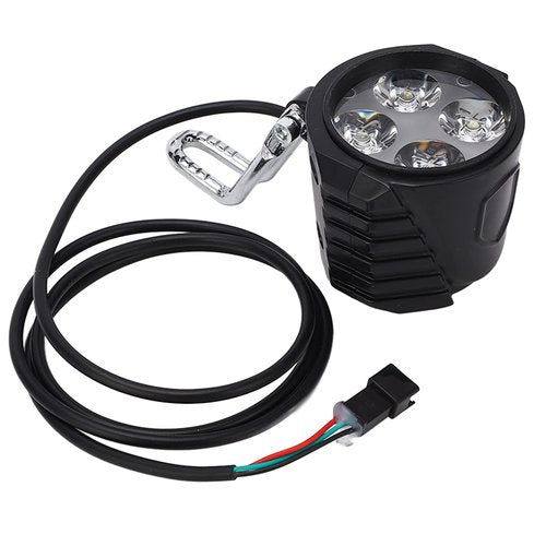 RiToEasysports Electric Scooter Front Light, 10 Inch Front Light 12‑72V 2 in 1 Electric Horn Headlight for Cycling Accessories