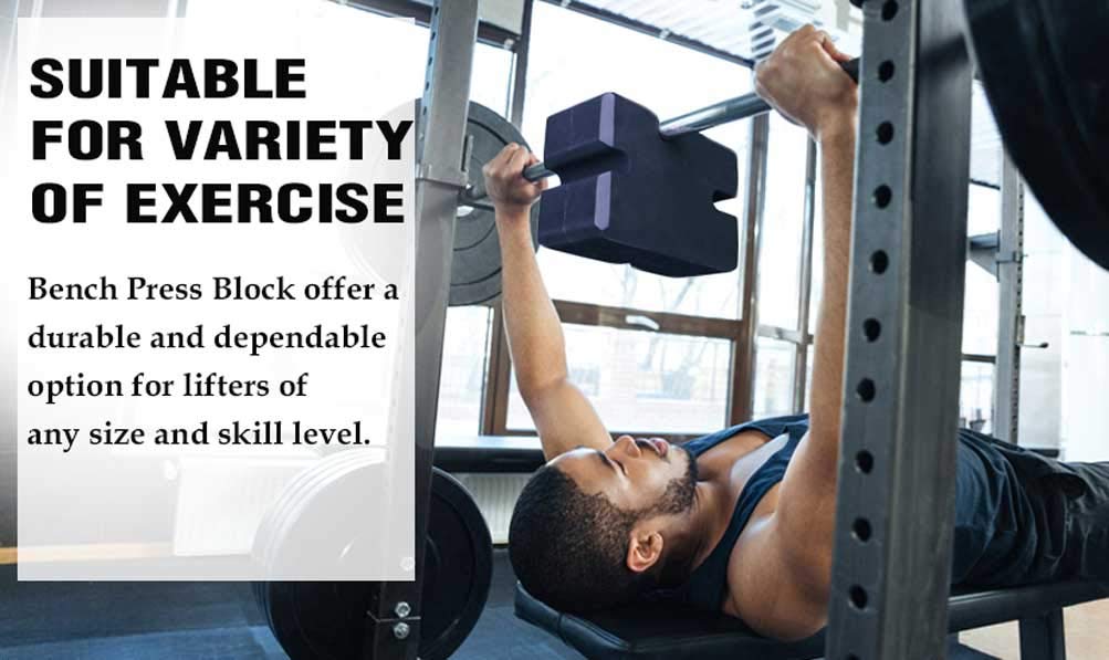 TAVIEW Bench Press Block (2-5 Board),Bench Press Board Press Adjustable Home Gym Workout Fitness Accessories for Increase Your Bench Press
