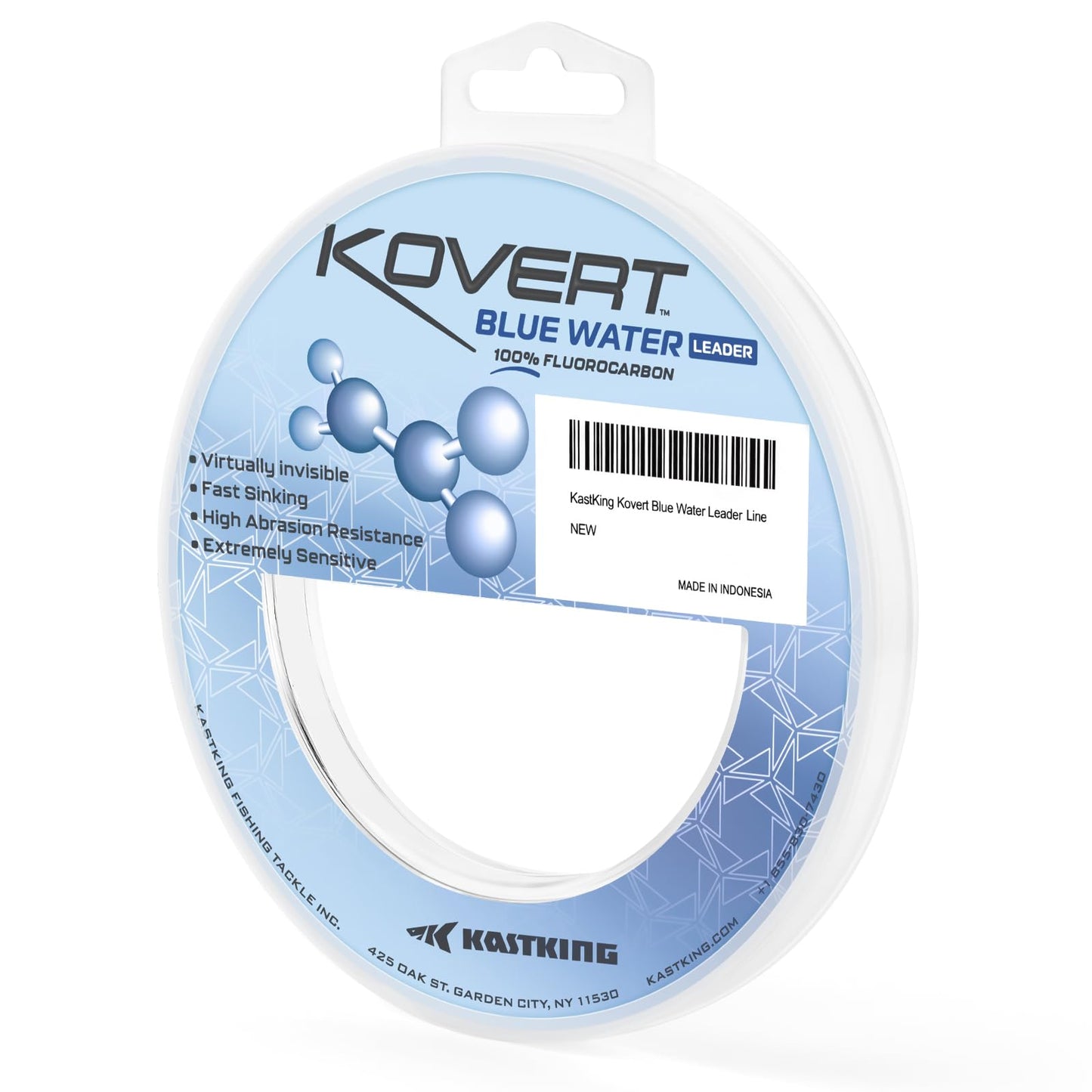KastKing Kovert Blue Water Fluorocarbon Leader Fishing Line, 20LB, 50Yds